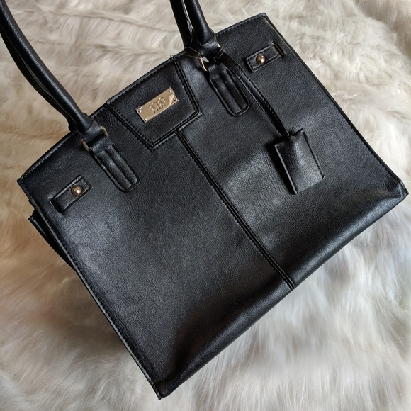 BCBG | Bags | Bcbg Black Chic Tote Bag | Poshmark